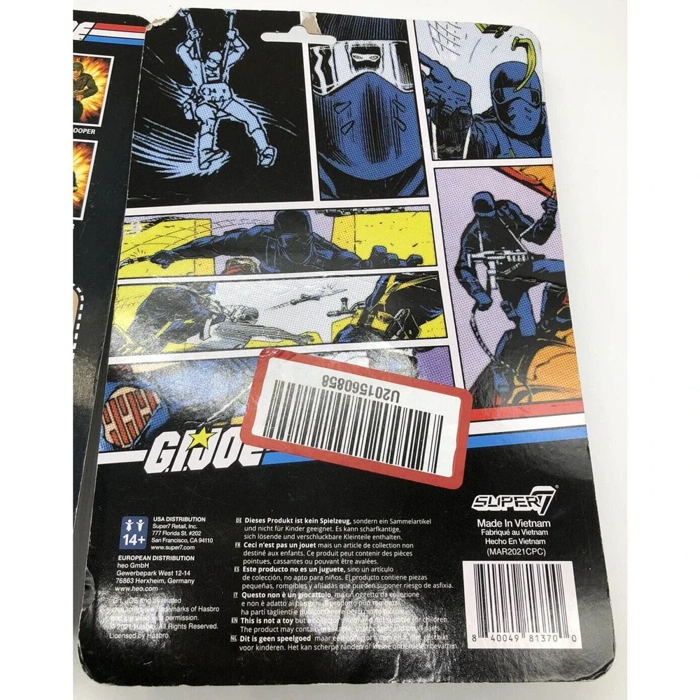 GI Joe Retro Collection 3.75” Snake Eyes Action Figure Walmart Exclusive 2021
